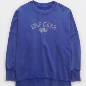 Aerie The Happiest Oversized Crew Sweatshirt